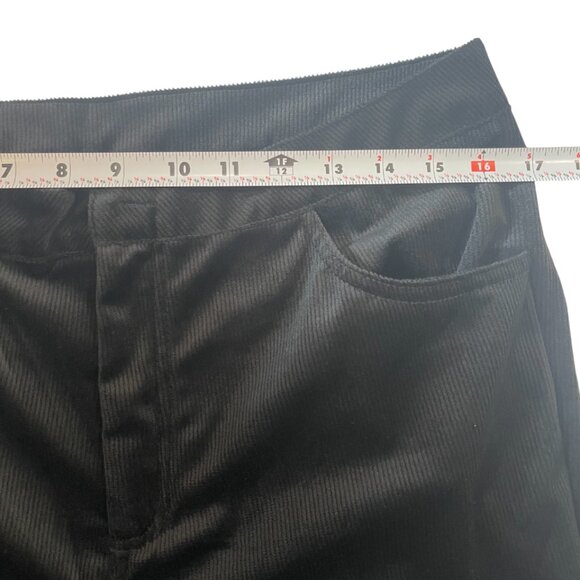 Alishebuy. Women's black soft corduroy pants. Size L. Made in China. - Picture 4 of 8